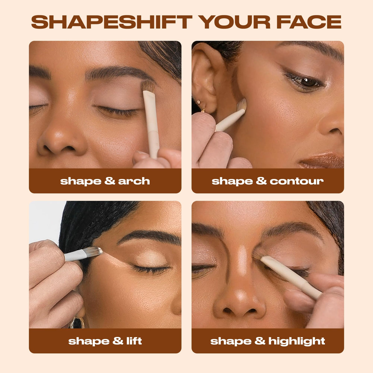 Urban Decay cream shade applied with finger showing easy layering