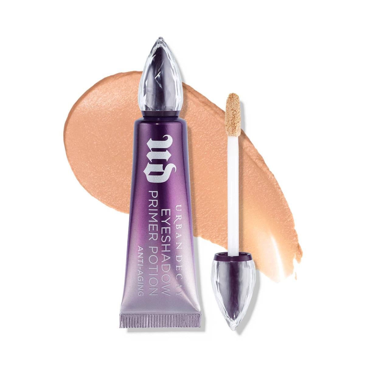 Urban Decay front packaging showing nude primer and brand for reliable crease control