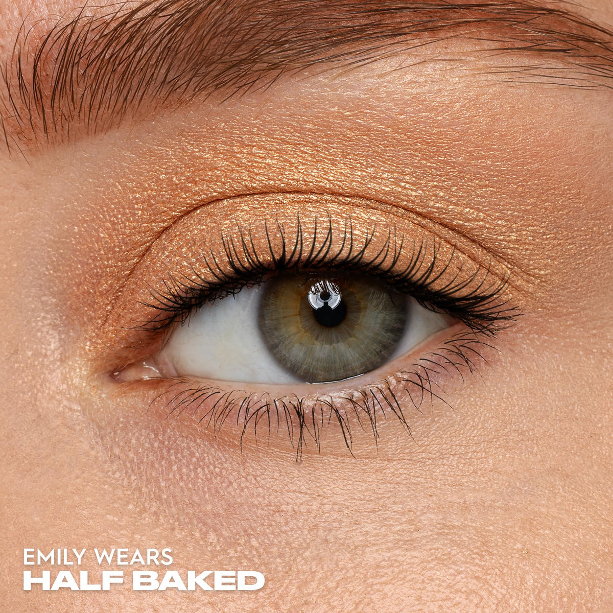 Urban Decay Half Baked swatch on arm illustrating high pigment and true-to-pan color