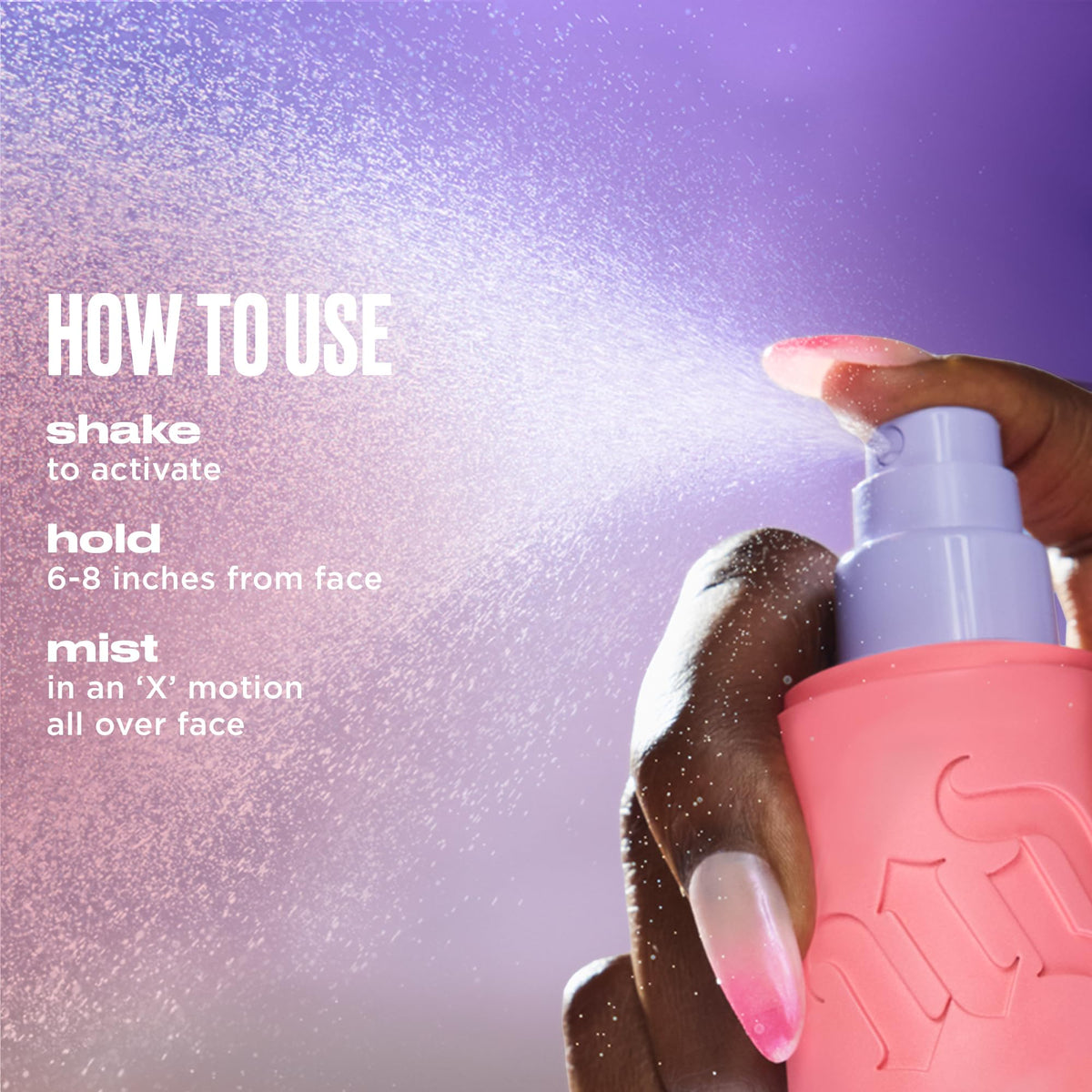 URBAN DECAY bottle beside foundation to show priming and setting use