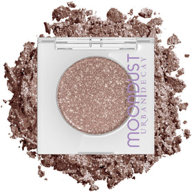 Urban Decay Moondust front pan showing Space Cowboy sparkle and usable packaging