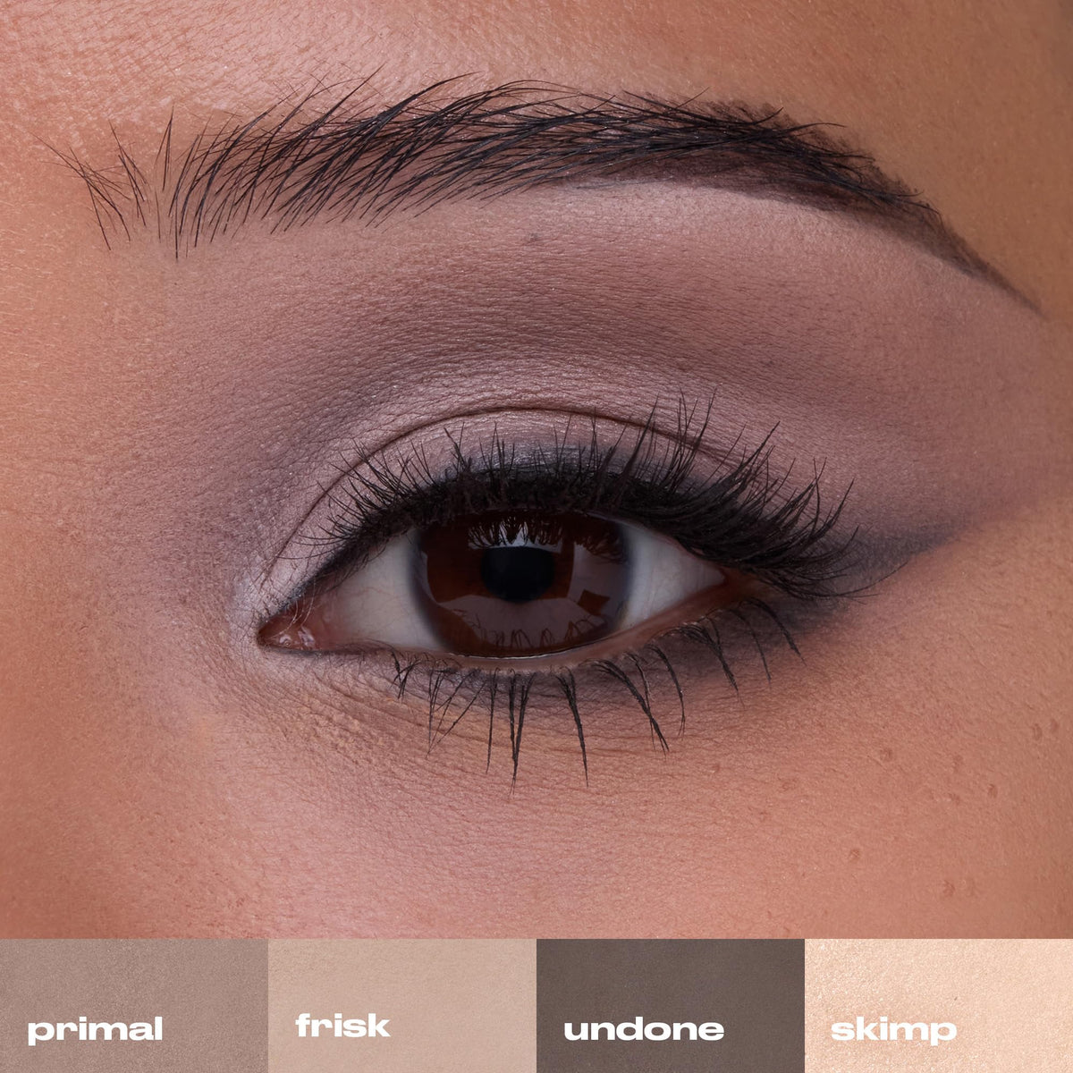 URBAN DECAY using a dark matte shade to fill brows and subtly define features