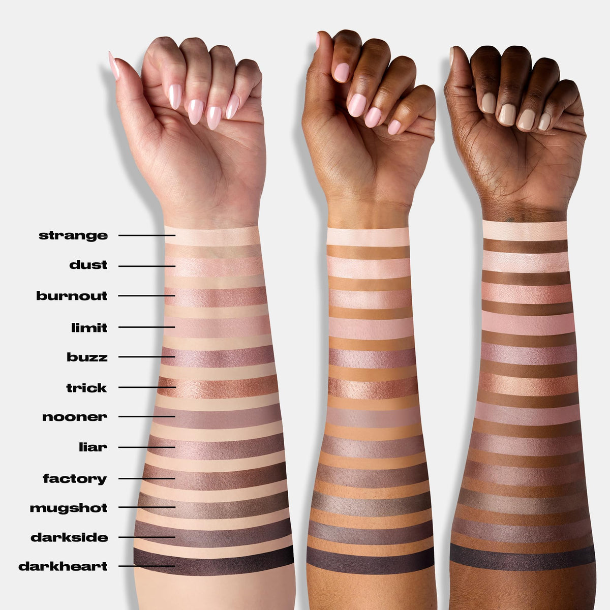 URBAN DECAY Naked 3 applied evening smoky eye showing deep mauve definition