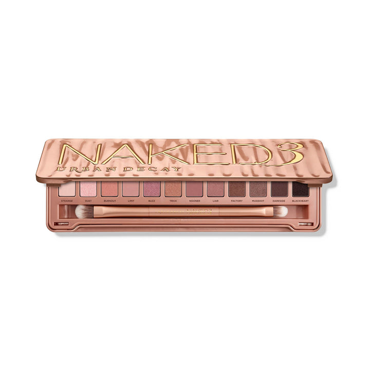 URBAN DECAY Naked 3 closed compact showing sleek packaging and portable design