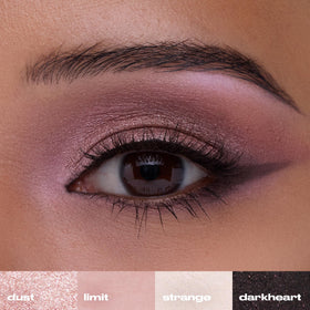 URBAN DECAY Naked 3 held in hand showing true size and travel-friendly scale