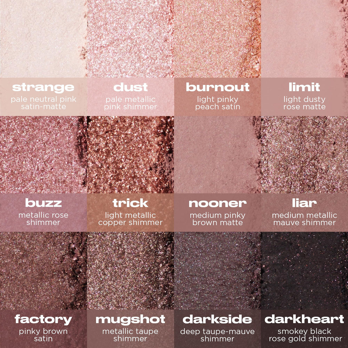 URBAN DECAY Naked 3 metallic swatch showing reflective shimmer for lid highlights