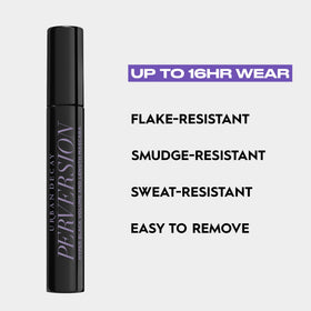 Urban Decay mascara with primer and eyeliner flatlay for complete longwear eye routine