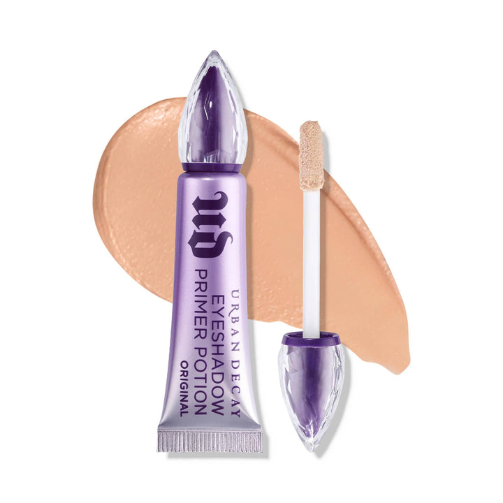 Urban Decay front packaging of Nude primer shows compact travel-ready design and reliability