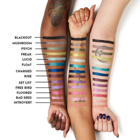 URBAN DECAY Sin packaging label detail displaying shade name and product information