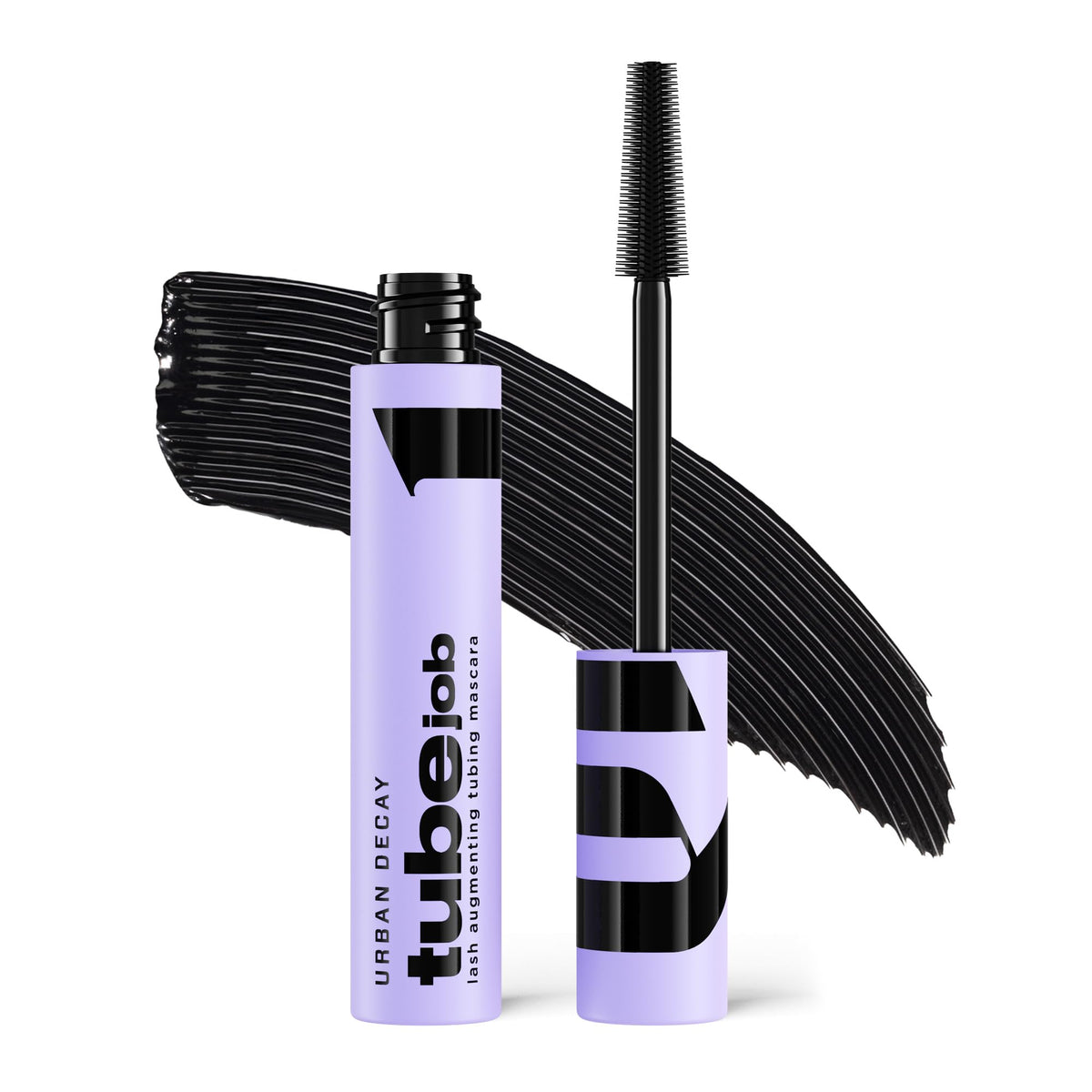 URBAN DECAY Tube Job front packaging showing sleek tube for easy storage and quick access