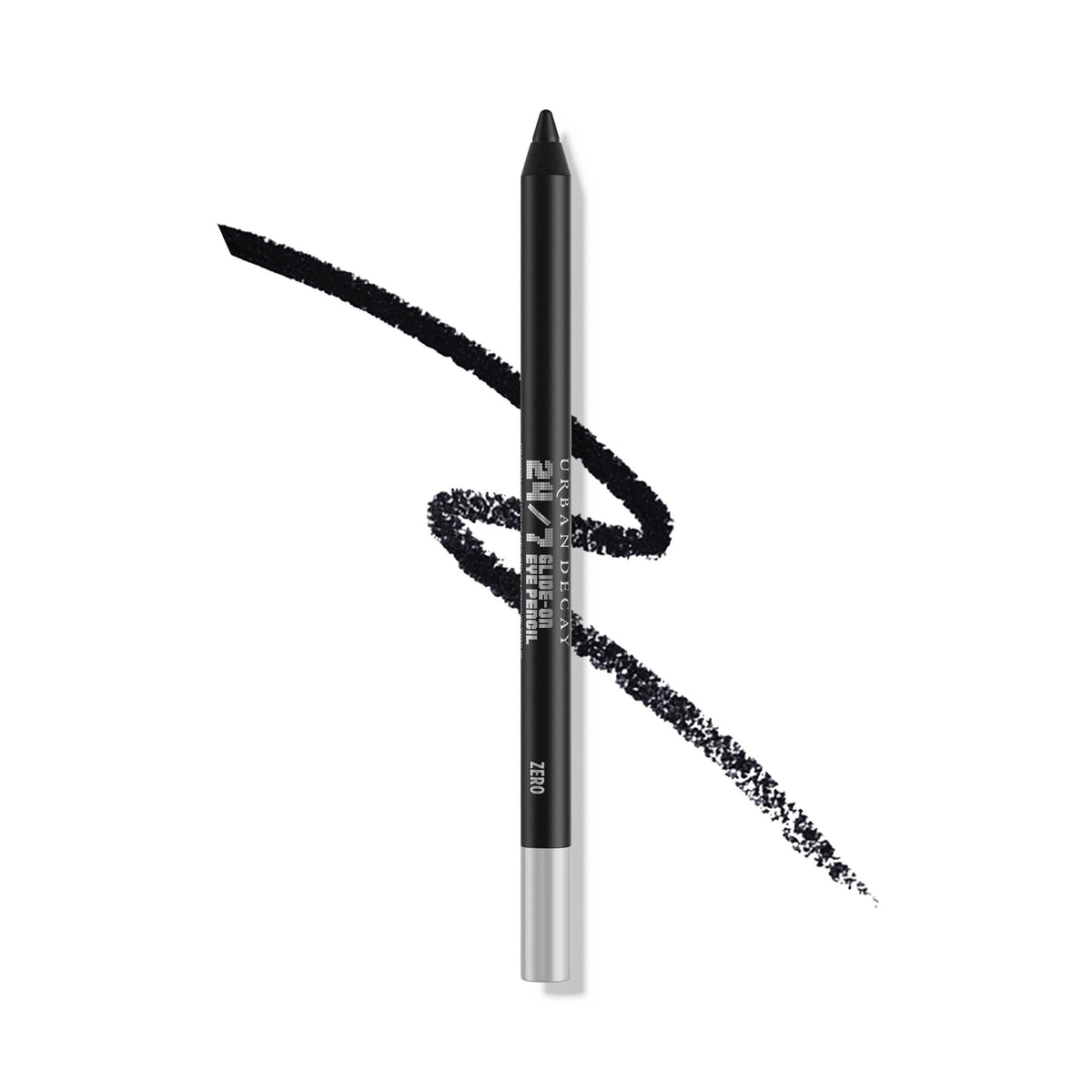 Urban Decay Zero pencil front view showing sleek packaging and easy-grip barrel