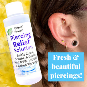 Urban ReLeaf soaked cotton ball application demonstrating simple, five-minute soak routine