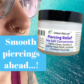 Urban ReLeaf close-up label listing ingredients and nourishing benefit