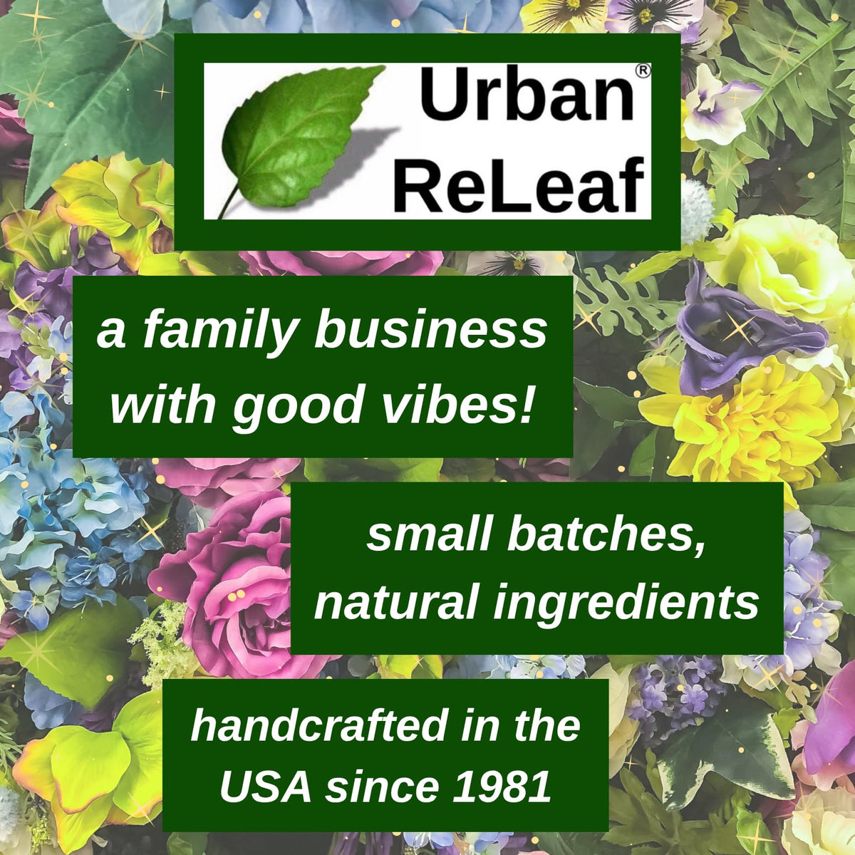 Urban ReLeaf bottle on bathroom counter beside towel suggesting daily aftercare routine