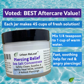 Urban ReLeaf open tub texture of sea salt concentrate illustrating concentration benefit