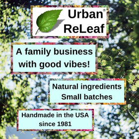 Urban ReLeaf sealed tub inside travel bag showing portability benefit
