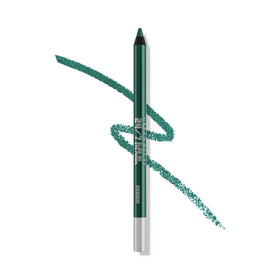 URBAN DECAY Overdrive front view showing metallic green pencil and branding benefit vivid color
