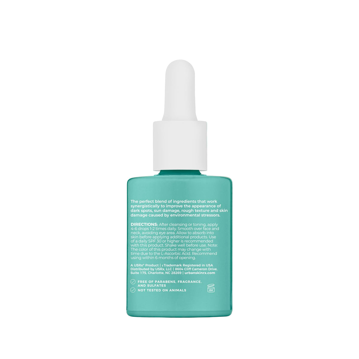 Urban Skin Rx packaging and label detailing active ingredients and directions