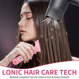 UREELIN before and after hair comparison showing increased shine and reduced frizz