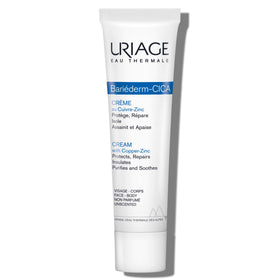 Uriage Bariéderm-CICA front packaging showcasing product and benefits
