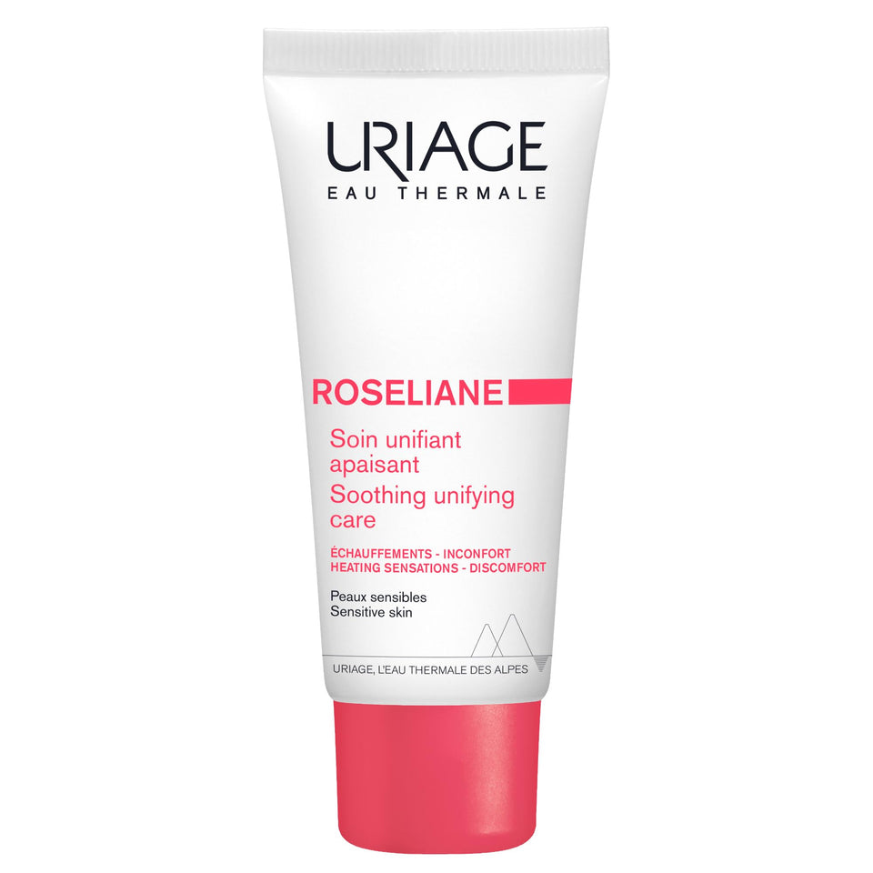 Uriage Roséliane jar front view showing soothing rich cream for redness