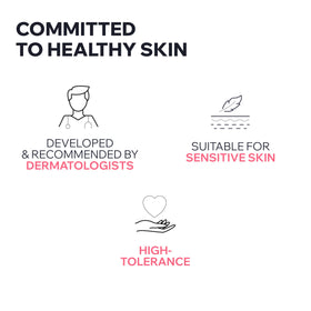Uriage Roséliane next to common face products showing product size comparison