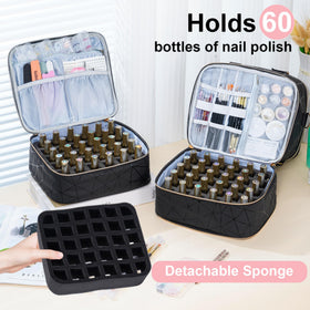 Uross top compartment with nail lamp and tools for quick access