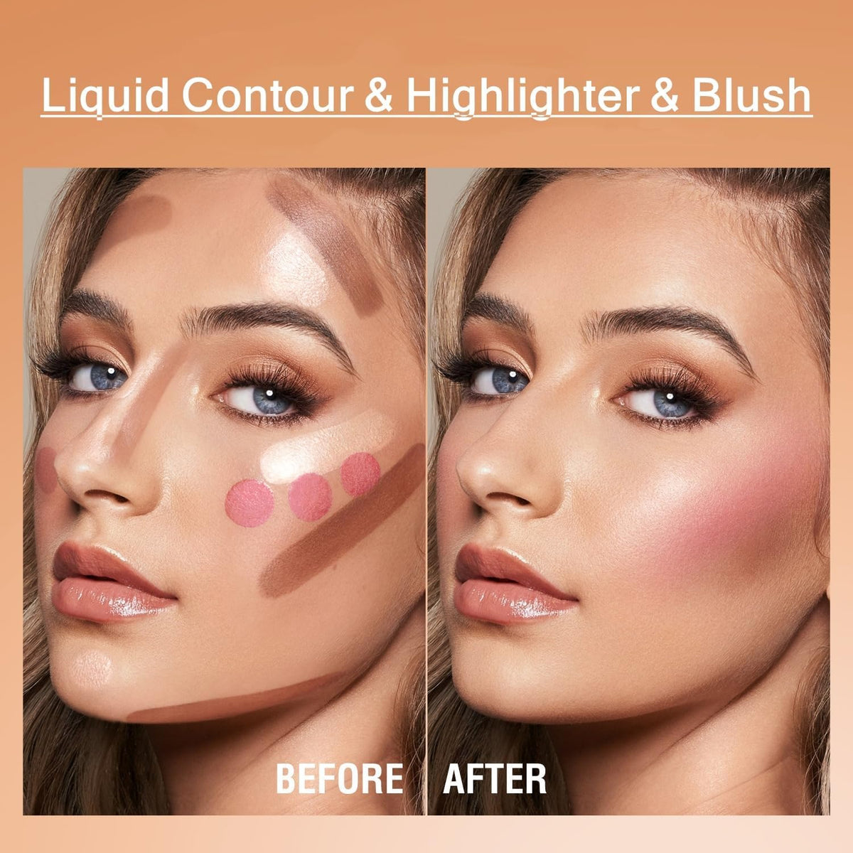 URQT blush stroke on cheek showcasing natural flushed warmth