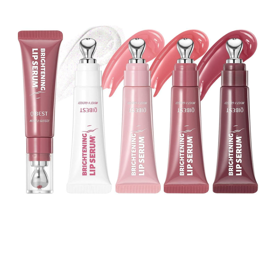 URQT front packaging of brightening lip serum set showing glossy tubes and labels for easy selection