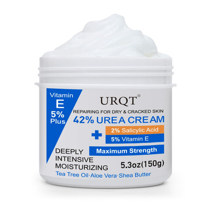 URQT jar front packaging showing product name and strength, clear benefit of repair