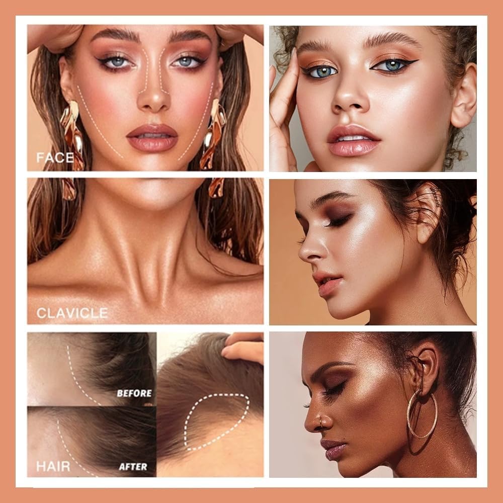 URQT highlighter reflection swatch showing luminous catch-light effect