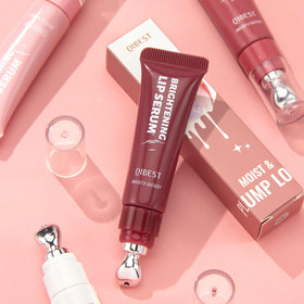 URQT lip serum tucked in a purse showing lifestyle convenience and ready hydration benefit