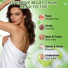Urrznp soap bar held in hand to show size and travel convenience