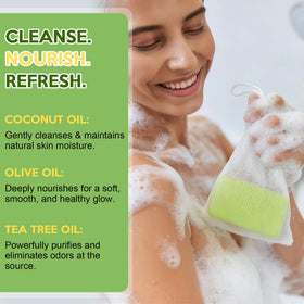 Urrznp foaming net producing rich lather for efficient cleansing