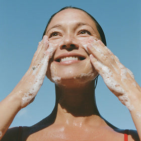 Ursa Major ingredient arrangement with sugarcane and aloe demonstrating brightening benefit