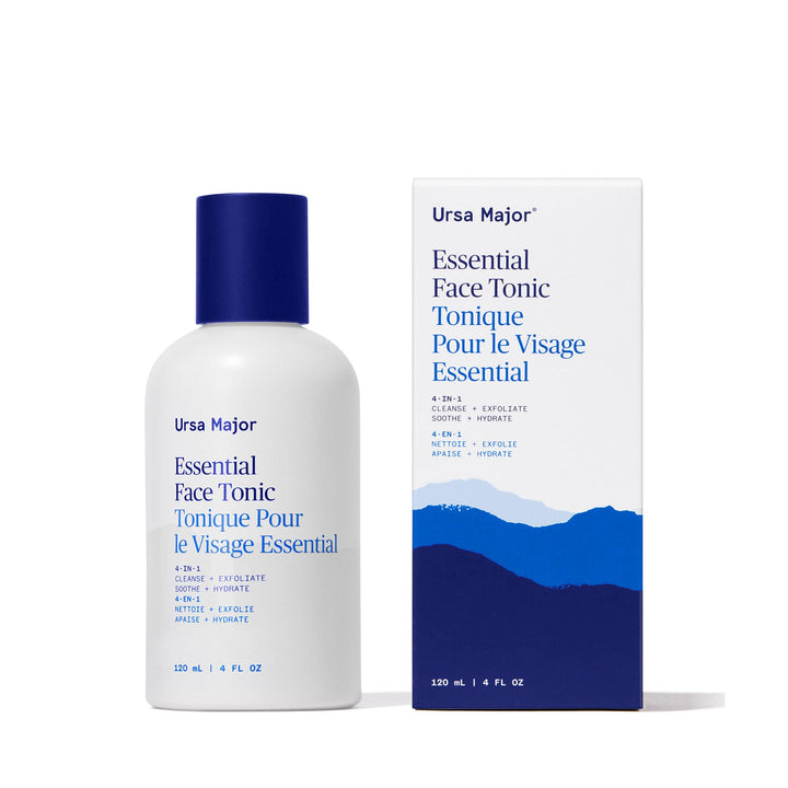 Ursa Major front bottle showing label and 4-ounce size, clear ingredient focus and benefit