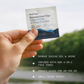 Ursa Major bamboo-fiber wipe texture highlighting gentle feel