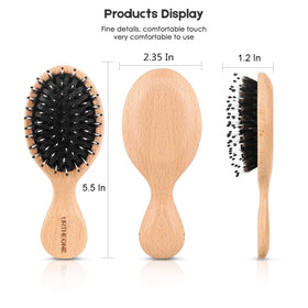 URTHEONE brush held in hand demonstrating compact size and portability
