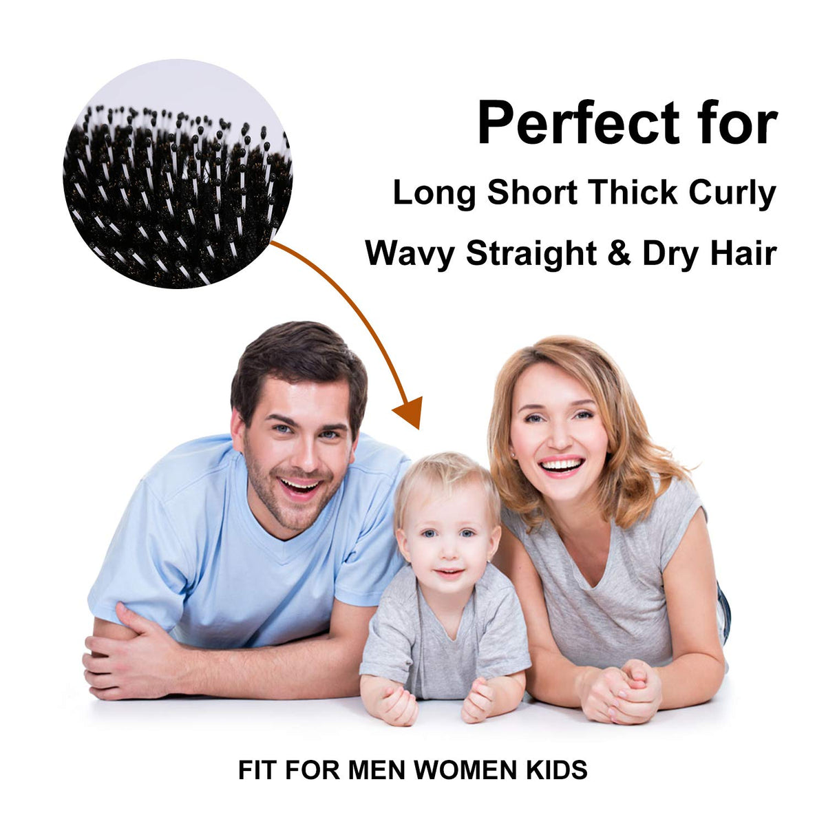 URTHEONE brush tucked into travel kit for convenient on-the-go grooming