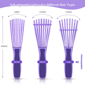 URTHEONE flexible comb teeth detail for gentle knot removal benefit