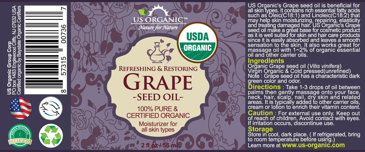 US Organic oil texture on hand demonstrating lightweight absorption benefit