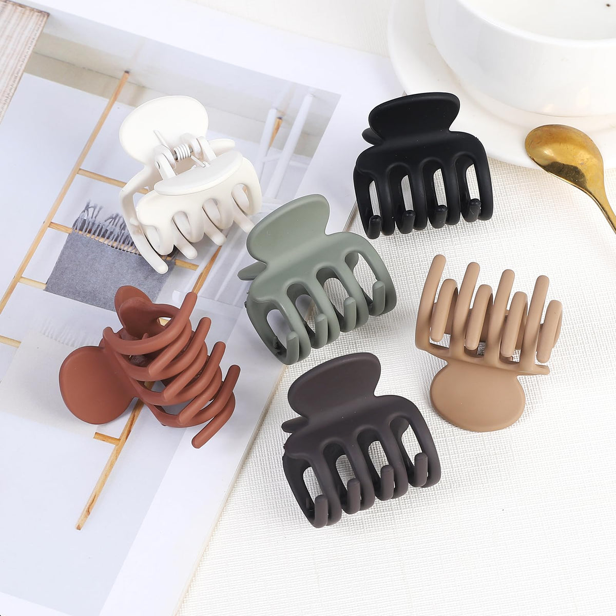 USDNICE brown clip holding fine hair securely without pulling