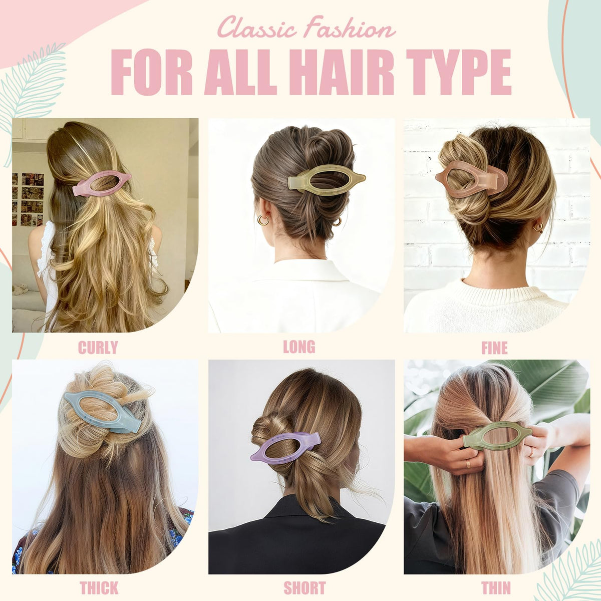 USDNICE clip in fine hair demonstrating no-snag, low-pressure comfort