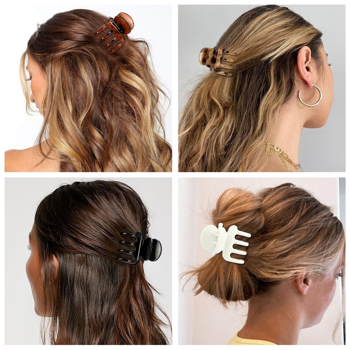 USDNICE clips securing a half-up hairstyle illustrating quick everyday use