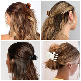 USDNICE clips securing a half-up hairstyle illustrating quick everyday use