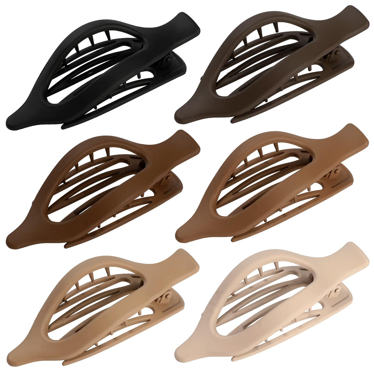 USDNICE array of brown shades laid flat showing versatile color options