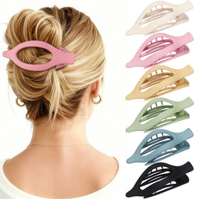 USDNICE front packaging showing six colorful matte flat clips and neat arrangement for easy selection