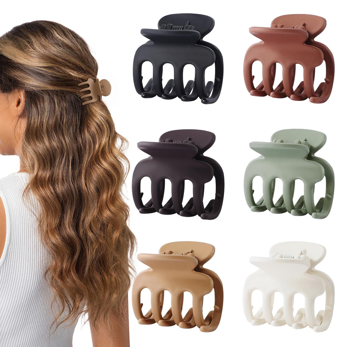 USDNICE front packaging showing brown and multicolor clips, convenient set