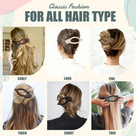 USDNICE clip used in a half-up hairstyle for comfortable all-day wear