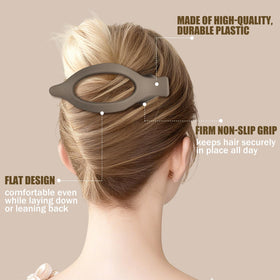 USDNICE clip holding a half-up hairstyle showing reliable hold and neat finish